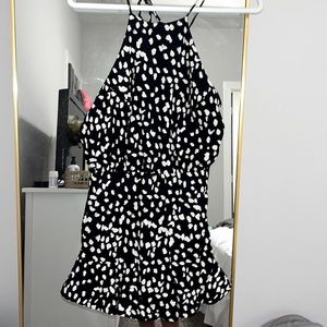 she & sky open back romper